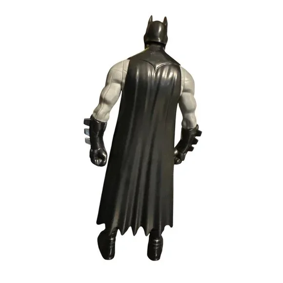 Batman Gray Suit Action Figure 12-Inch Articulated Collectible With Cape & Yello - Picture 4 of 5